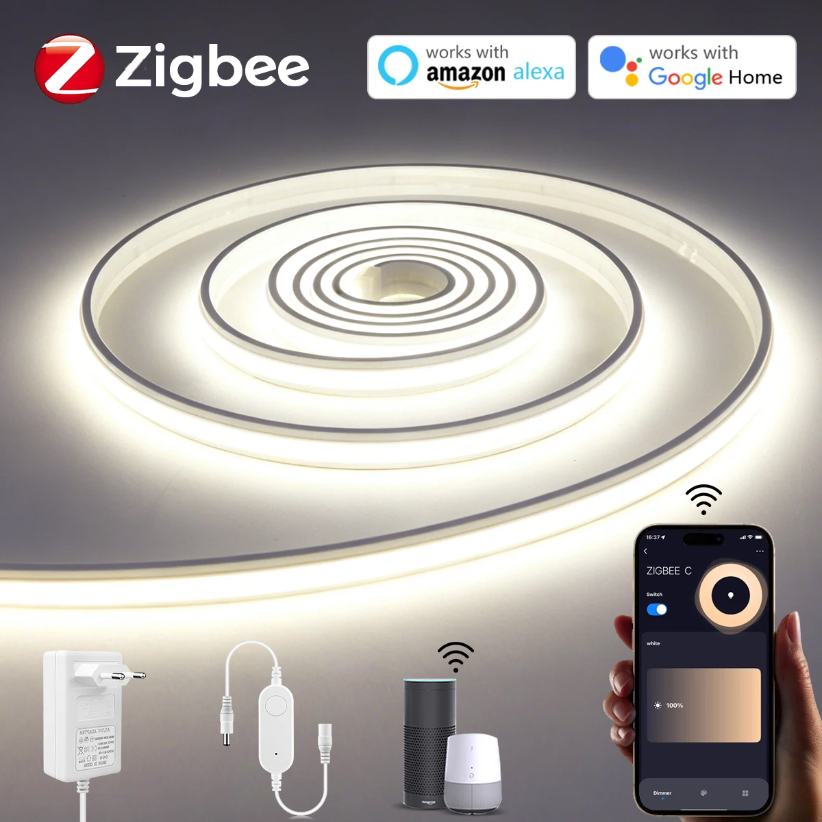 Zigbee Coordinator Stick - Zigbee Smart Neon Light Strip DC