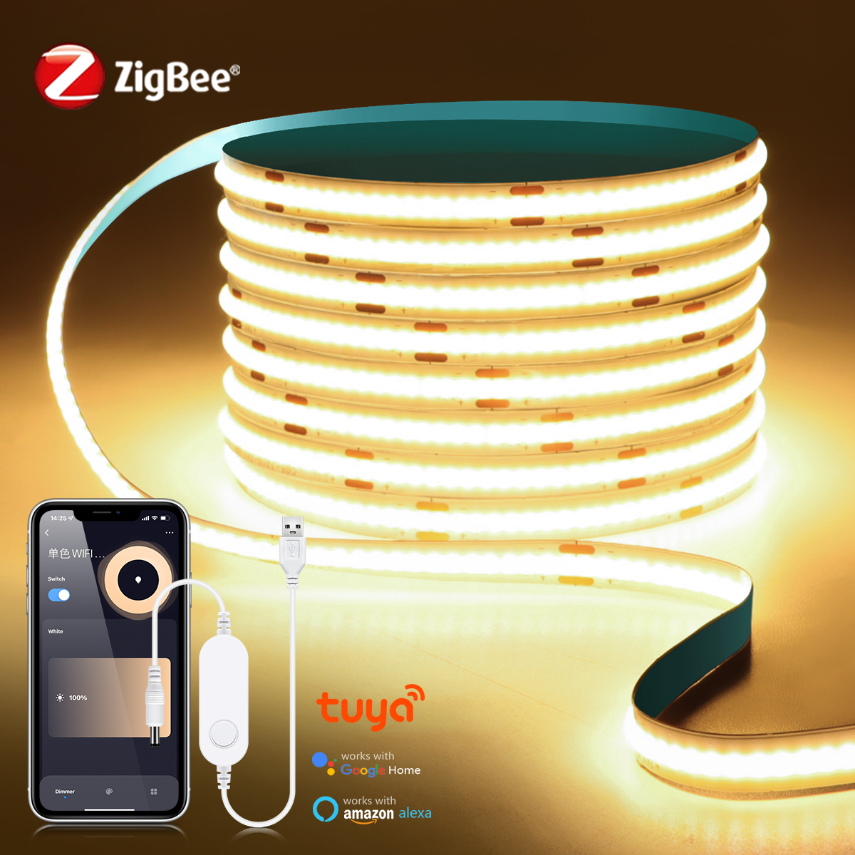 Zigbee Coordinator Stick - Smart Switch ZigBee COB LED Lights