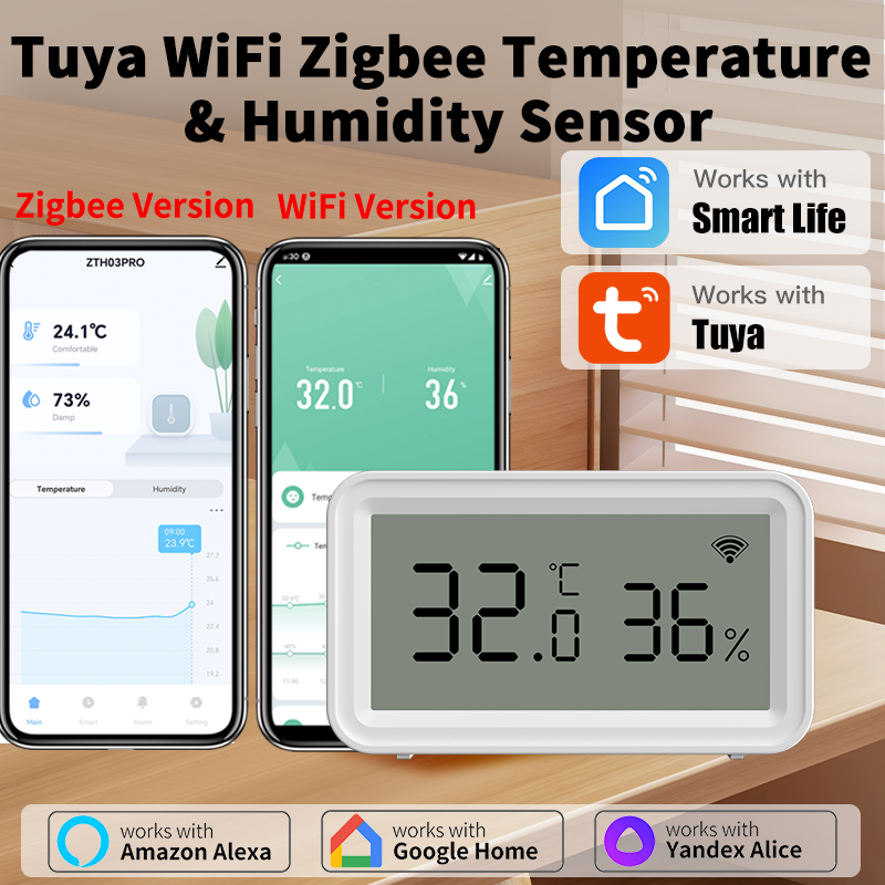 Tuya Zigbee WiFi Thermometer H – Temperature Humidity Sensor Bewertung und Preis