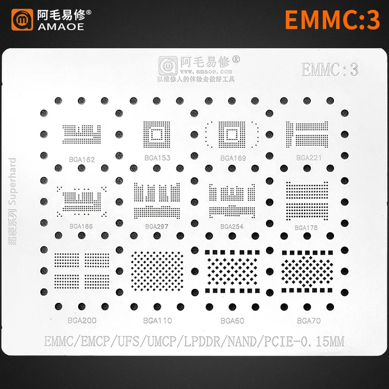 0.15mm Amaoe Reballing Stencil – Tasmota Flash Tool Bewertung und Preis