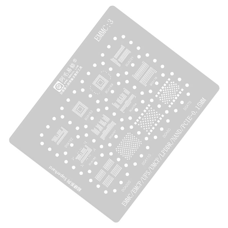 AMAOE EMMC3 BGA Reballing Sten – Tasmota Flash Tool Bewertung und Preis