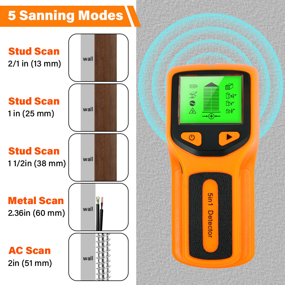 Handheld 5 in 1 Digital Wall S – Water Leak Detector Wired Bewertung und Preis