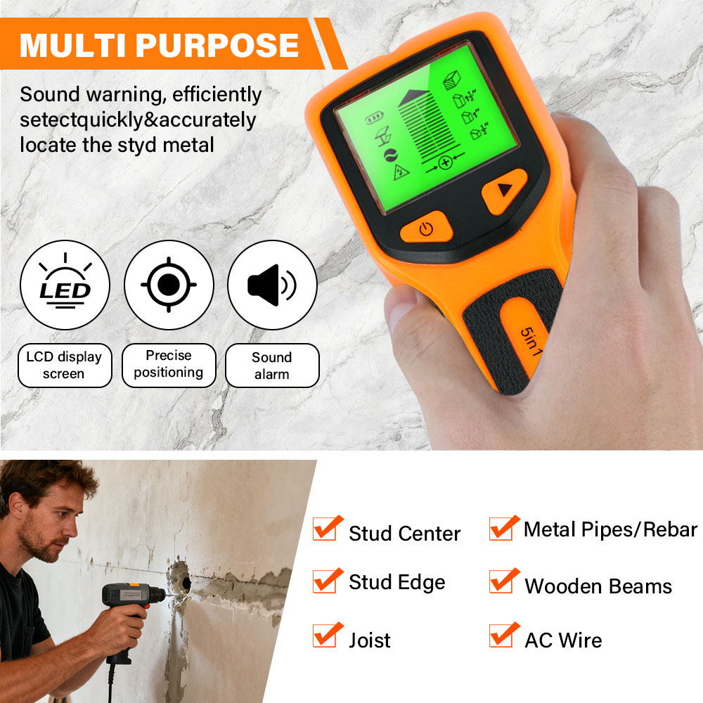 Handheld 5 in 1 Digital Wall S – Water Leak Detector Wired Bewertung und Preis