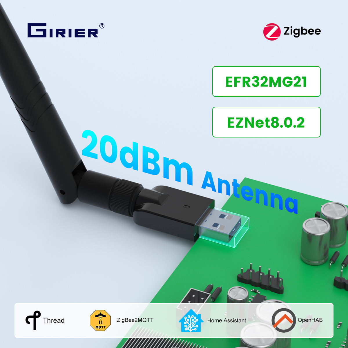GIRIER ZigBee 3.0 Dongle USB G – Zigbee Coordinator Stick Bewertung und Preis