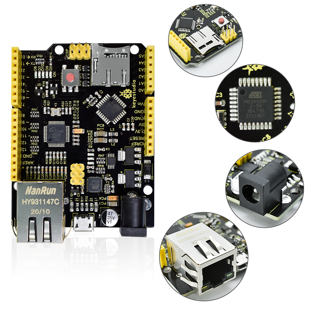Keyestudio W5500 ETHERNET DEVE – Ethernet Module W5500 Bewertung und Preis