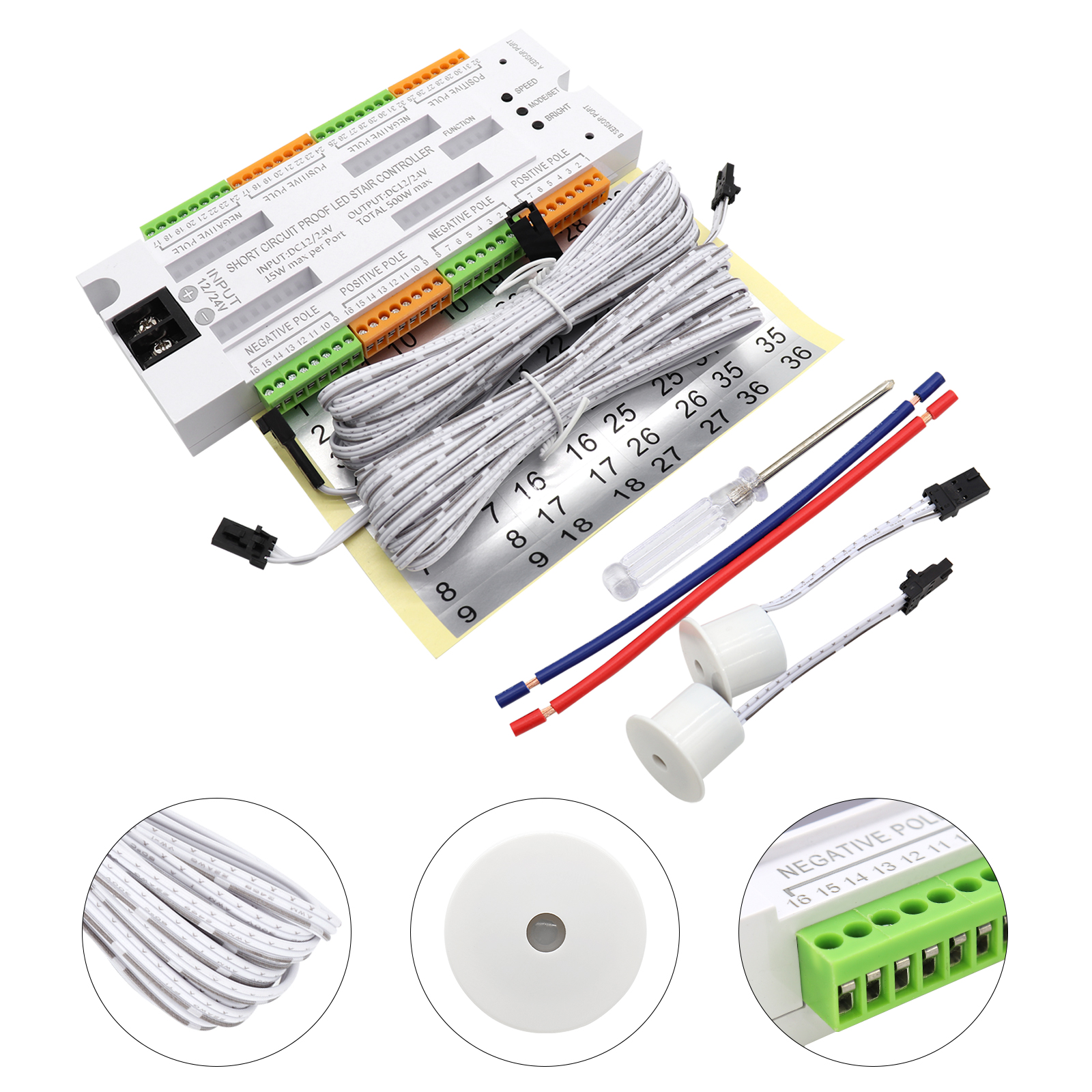 1-32 Steps Indoor Stair Light  – Motion Sensor Pir Wired Bewertung und Preis