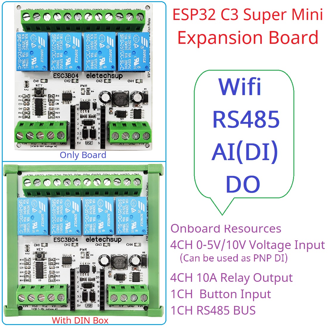 DC 9V 12V 24V 4AI-4DO 0-10V An – Home Automation Raspberry Pi Bewertung und Preis