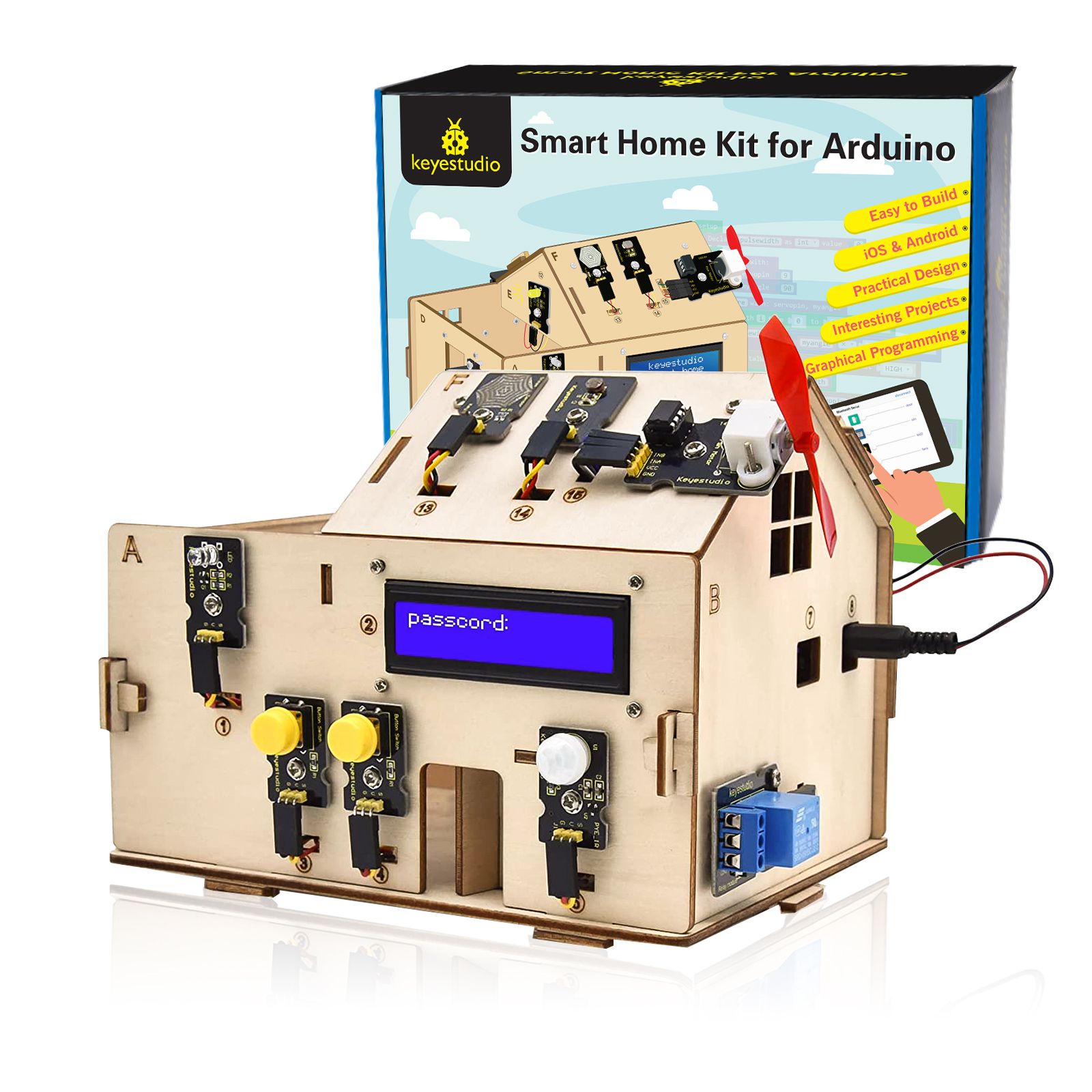 Keyestudio Smart Home Kit For  – Home Automation With Arduino Bewertung und Preis