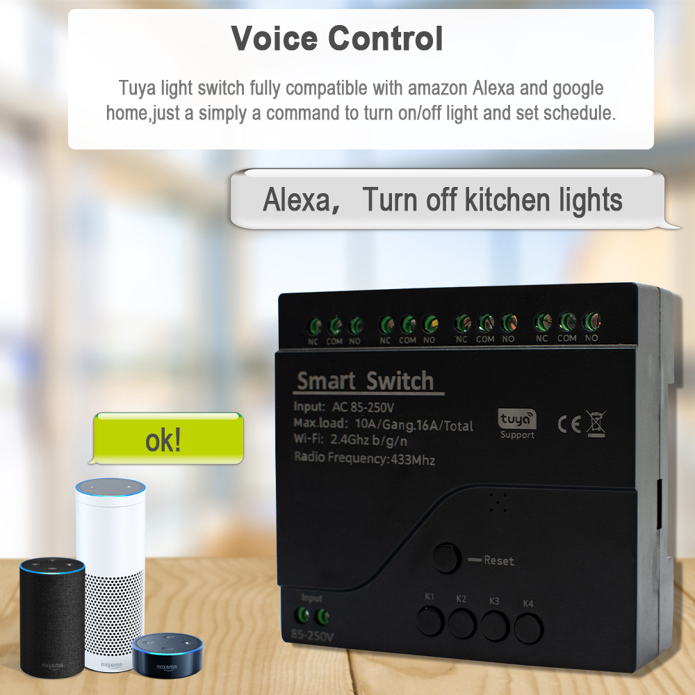 Tuya 4CH WiFi Smart Switch Rel – Home Automation System Diy Bewertung und Preis