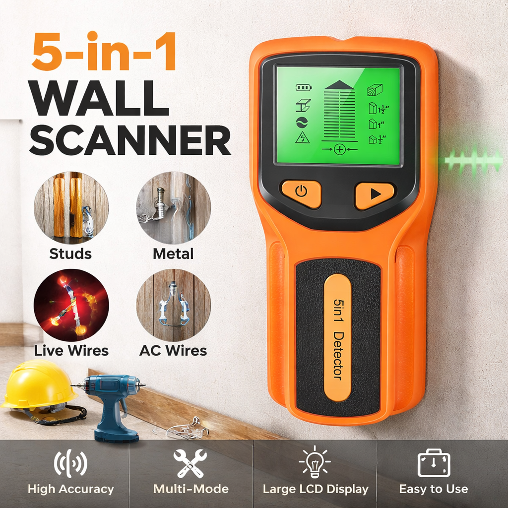 New 5-In-1 Wall Detector Handh – Water Leak Detector Wired Bewertung und Preis